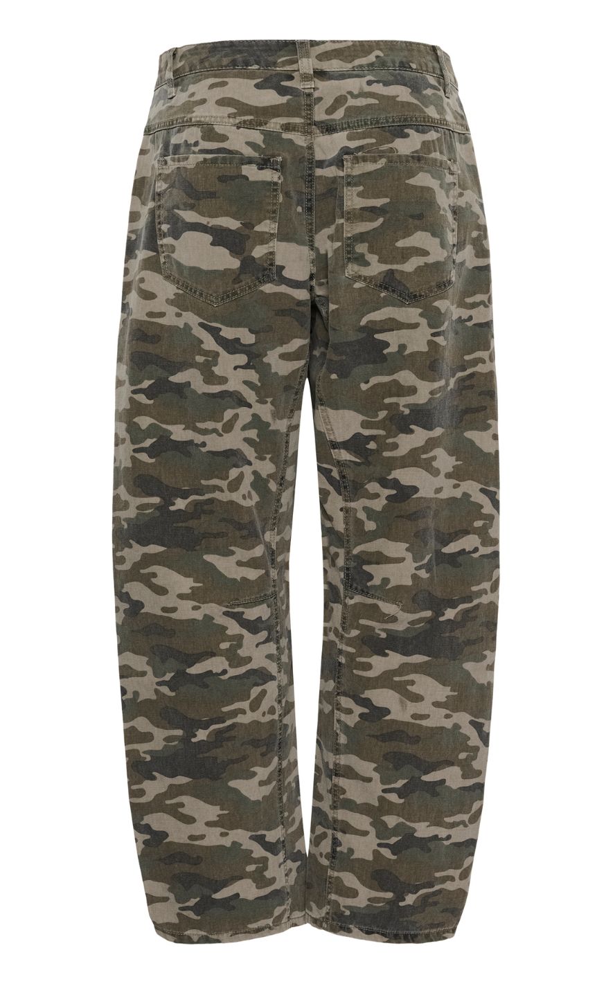Culture Bukser - Camilja Barrel - Camouflage