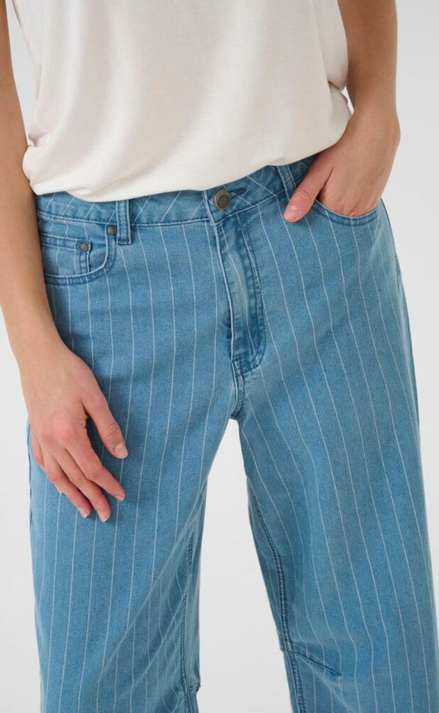 Culture Bukser - Renny - Light BLue Denim