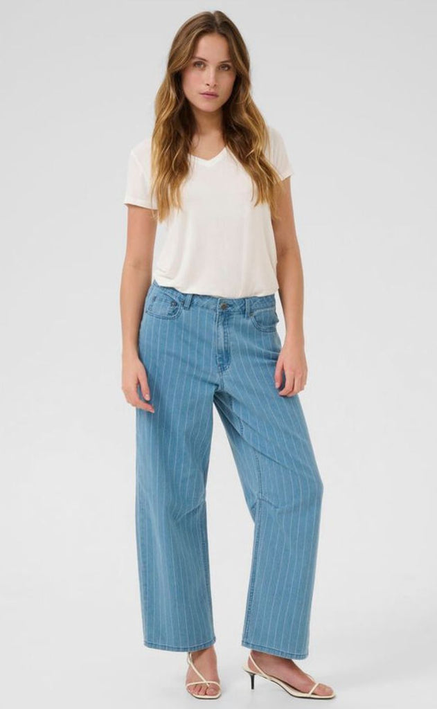 Culture Bukser - Renny - Light BLue Denim