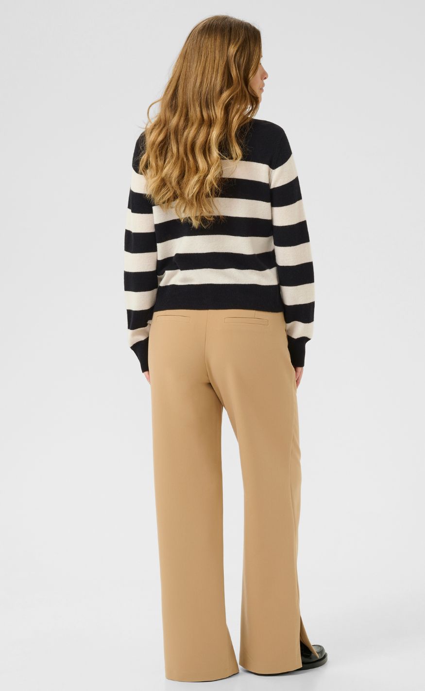 Culture Cardigan - Callie Arrow Stripe - Black/Whitecap Stripe