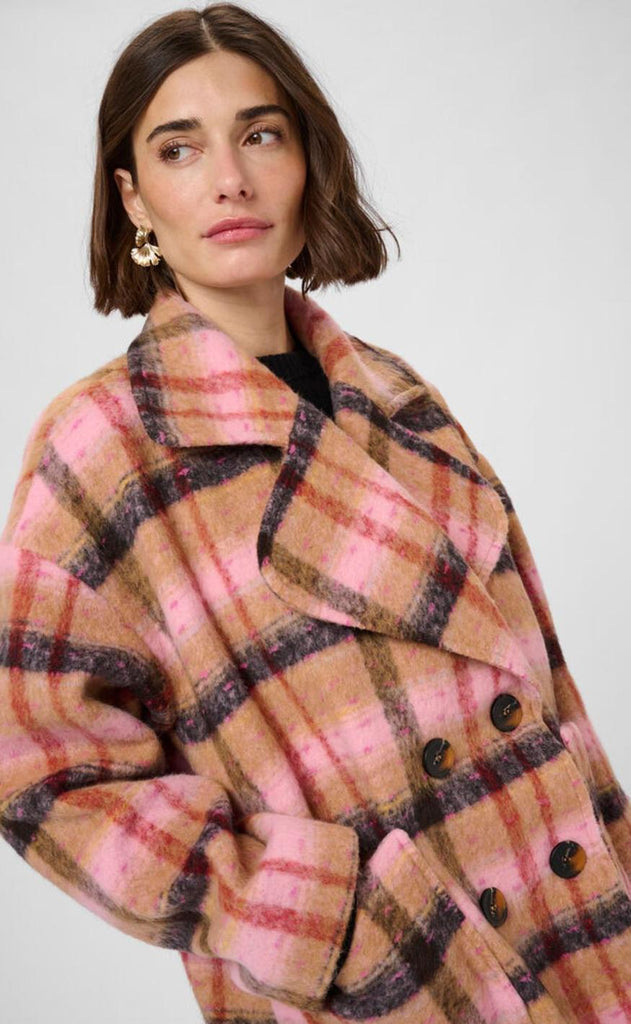 Culture Frakke - Shila - Brown/Red Check