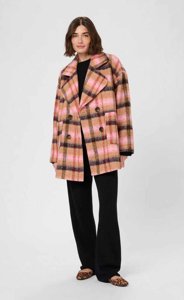 Culture Frakke - Shila - Brown/Red Check