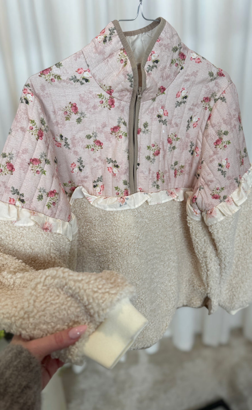 Culture Jakke - Aiko Catina Teddy - Whitecap