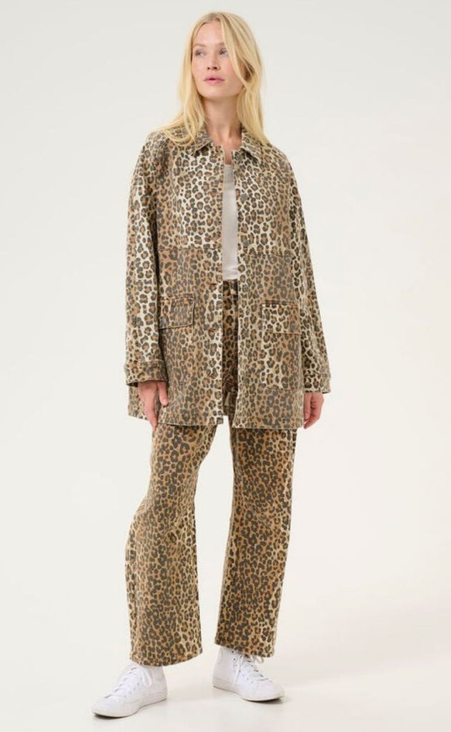 Culture Jakke - Aliena Embroidery - Leopard