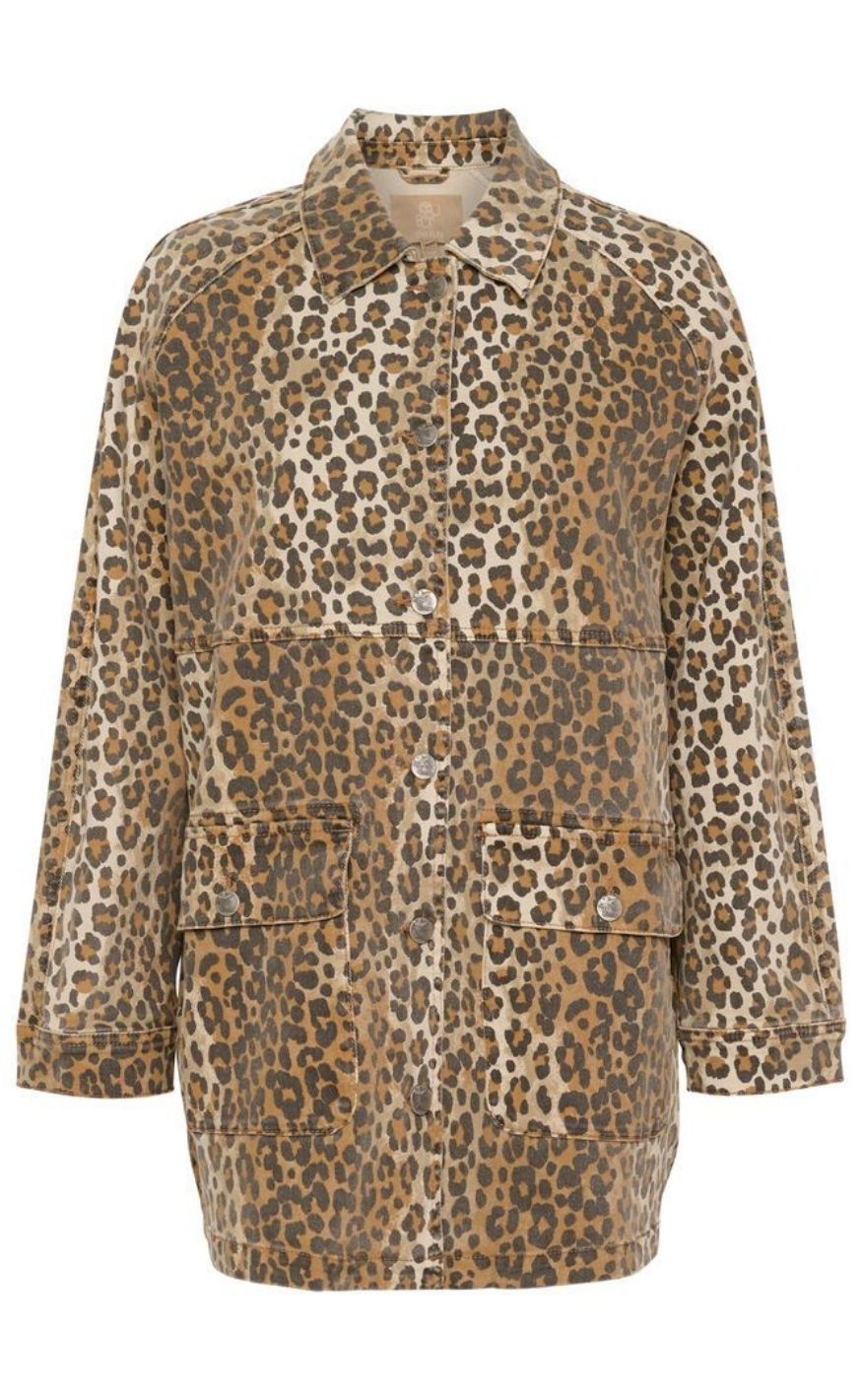 Culture Jakke - Aliena Embroidery - Leopard