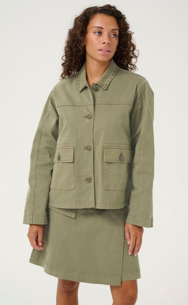 Culture Jakke - Ally Brita - Burnt Olive