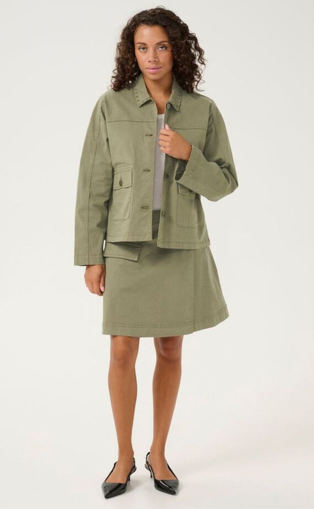 Culture Jakke - Ally Brita - Burnt Olive