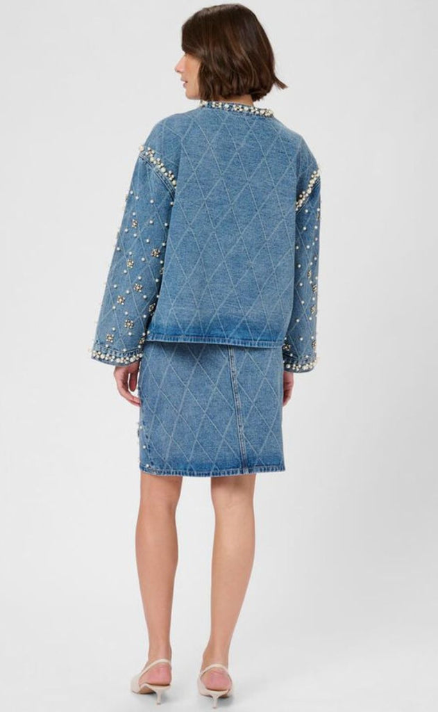 Culture Jakke - Alys Denim - Light Blue Wash