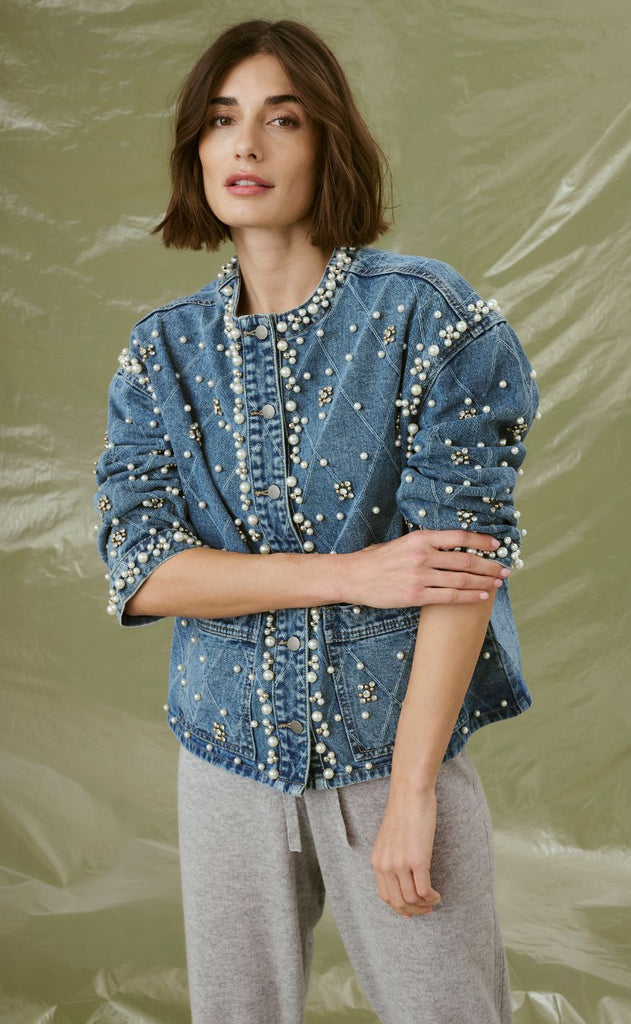 Culture Jakke - Alys Denim - Light Blue Wash