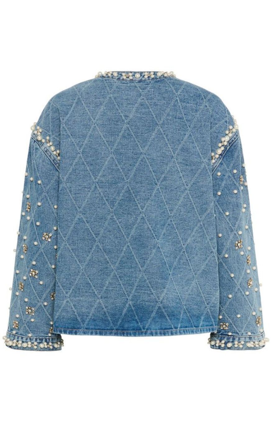 Culture Jakke - Alys Denim - Light Blue Wash