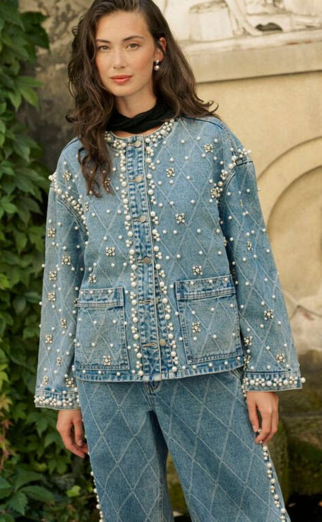 Culture Jakke - Alys Denim - Light Blue Wash