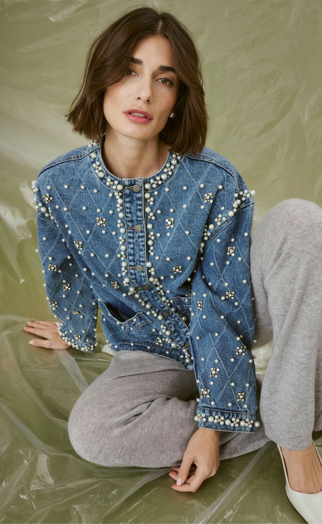 Culture Jakke - Alys Denim - Light Blue Wash