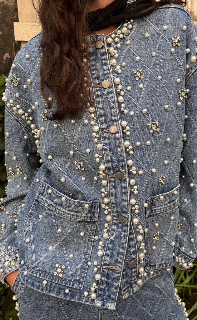 Culture Jakke - Alys Denim - Light Blue Wash