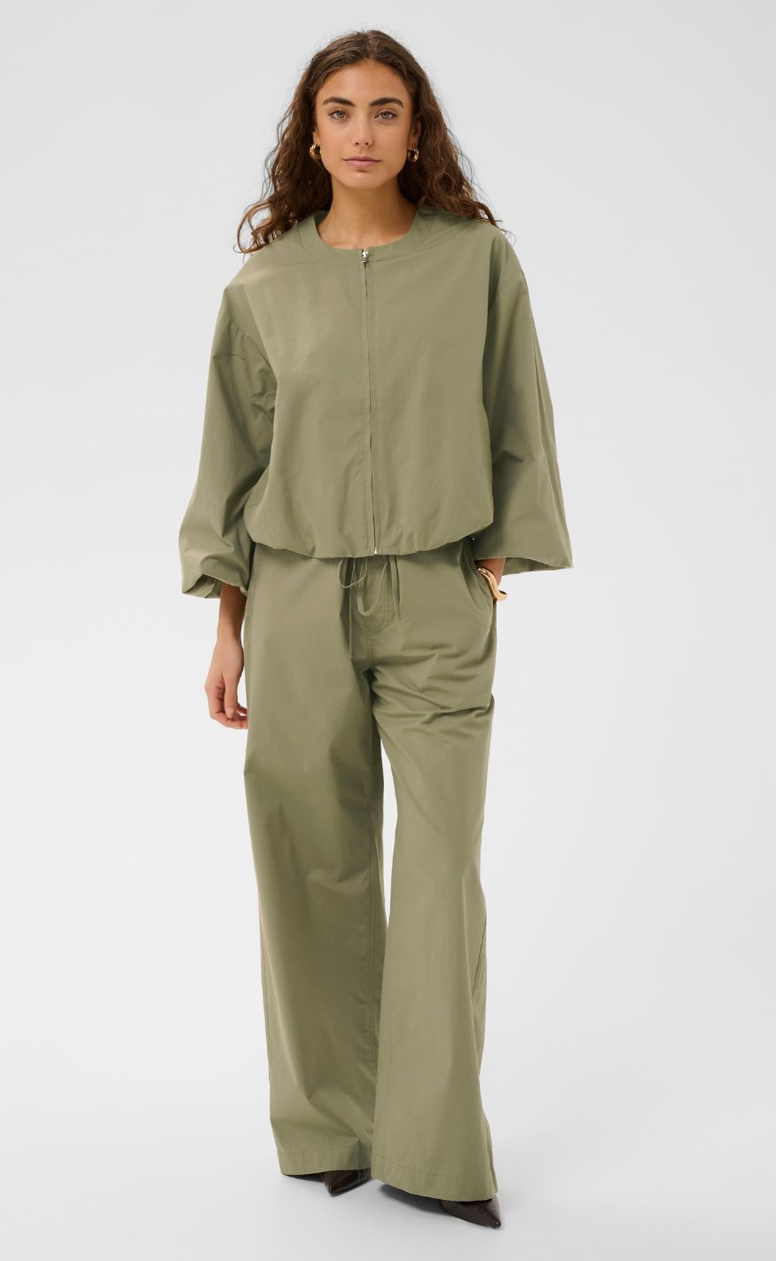 Culture Jakke - Bendine - Dusky Green