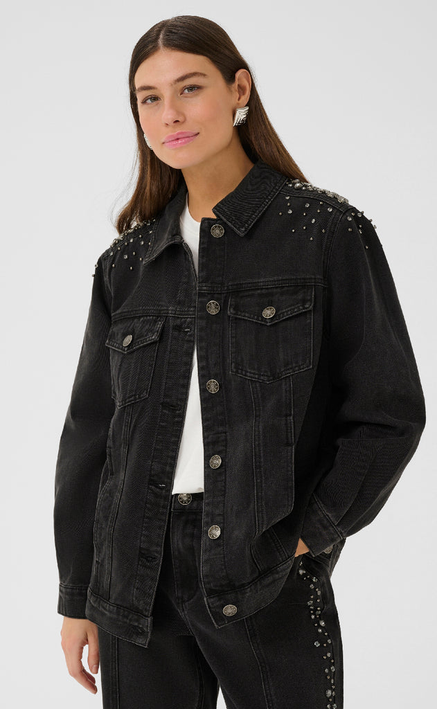 Culture Jakke - Cally - Black Wash