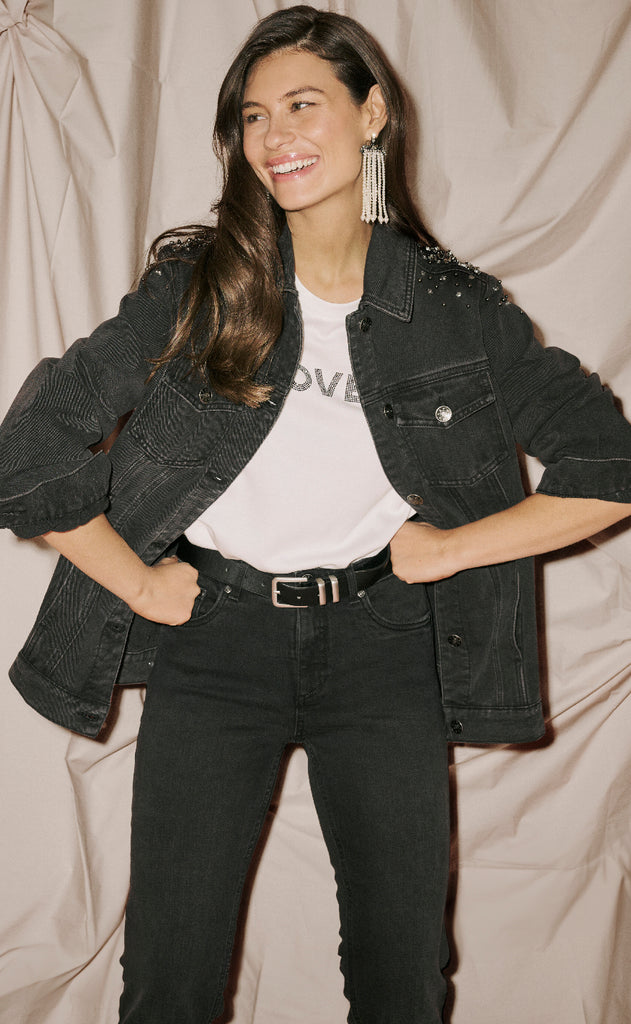 Culture Jakke - Cally - Black Wash