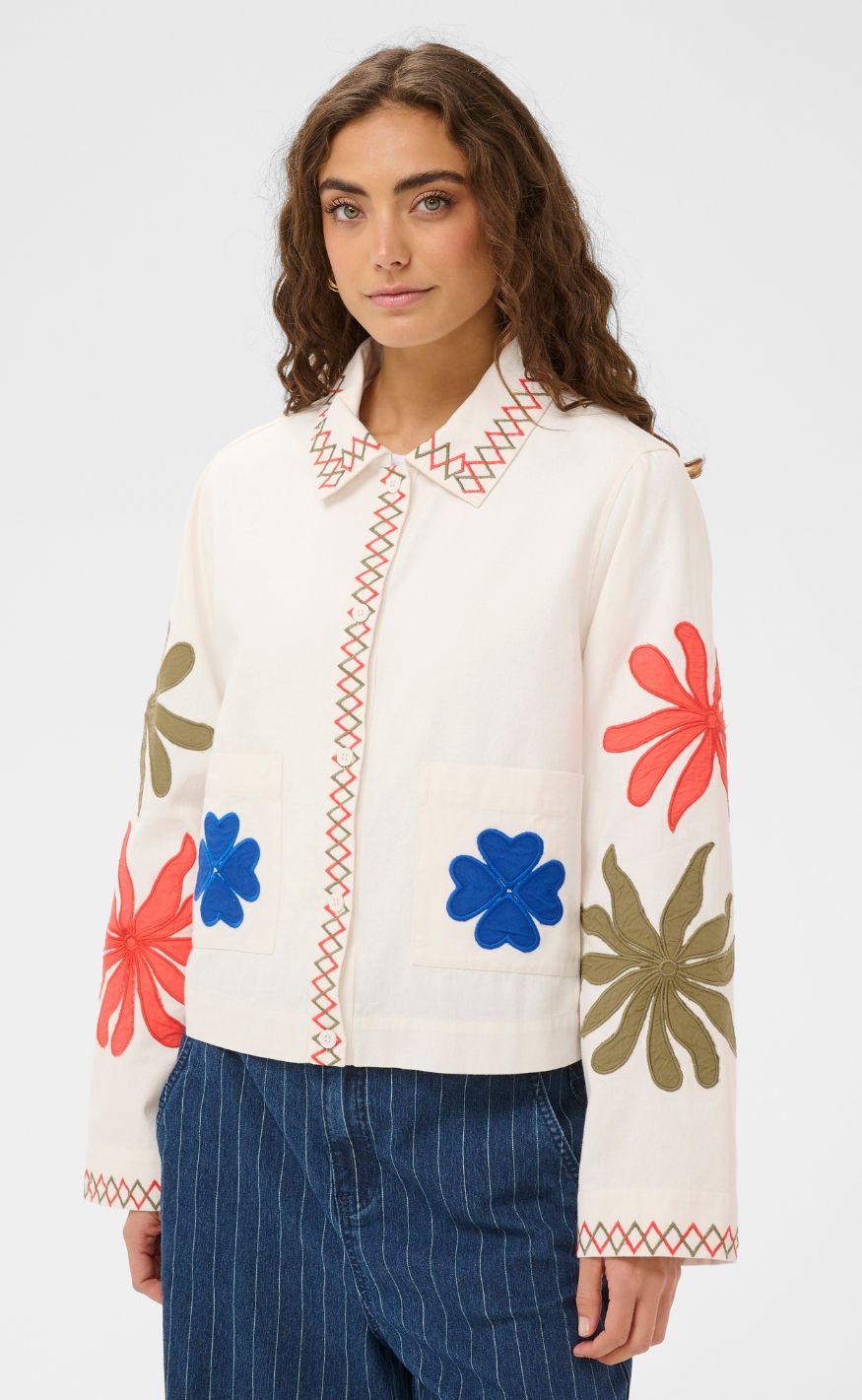 Culture Jakke - Chrestella - Spring Gardenia