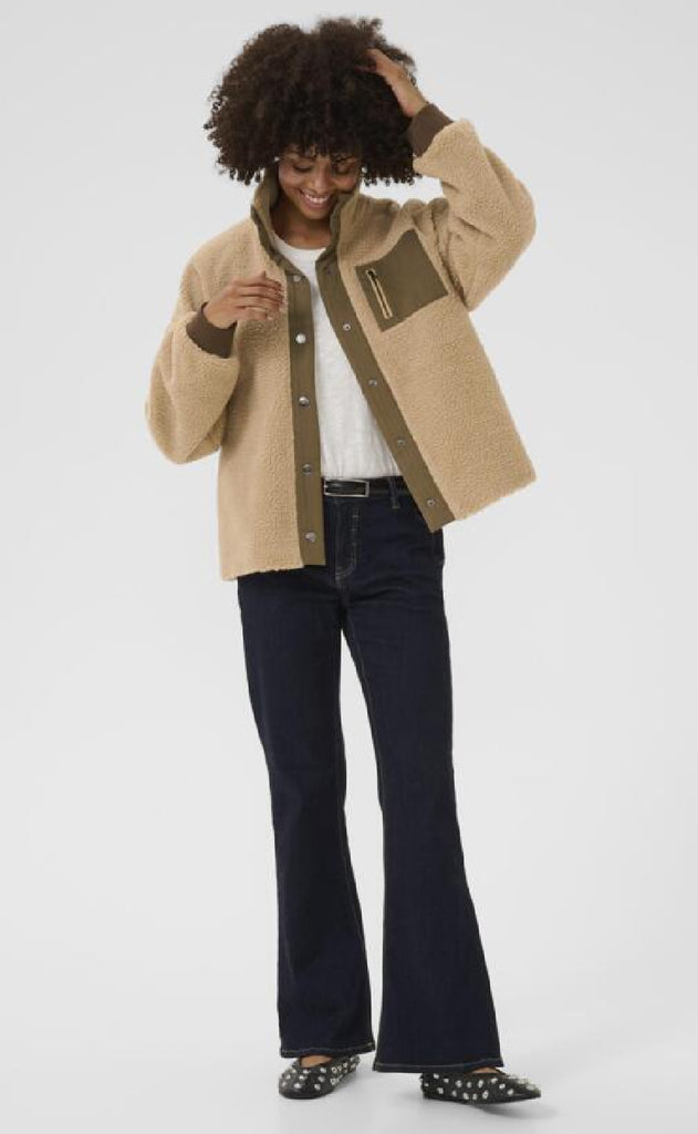 Culture Jakke - Tally Teddy - Nomad/Brown