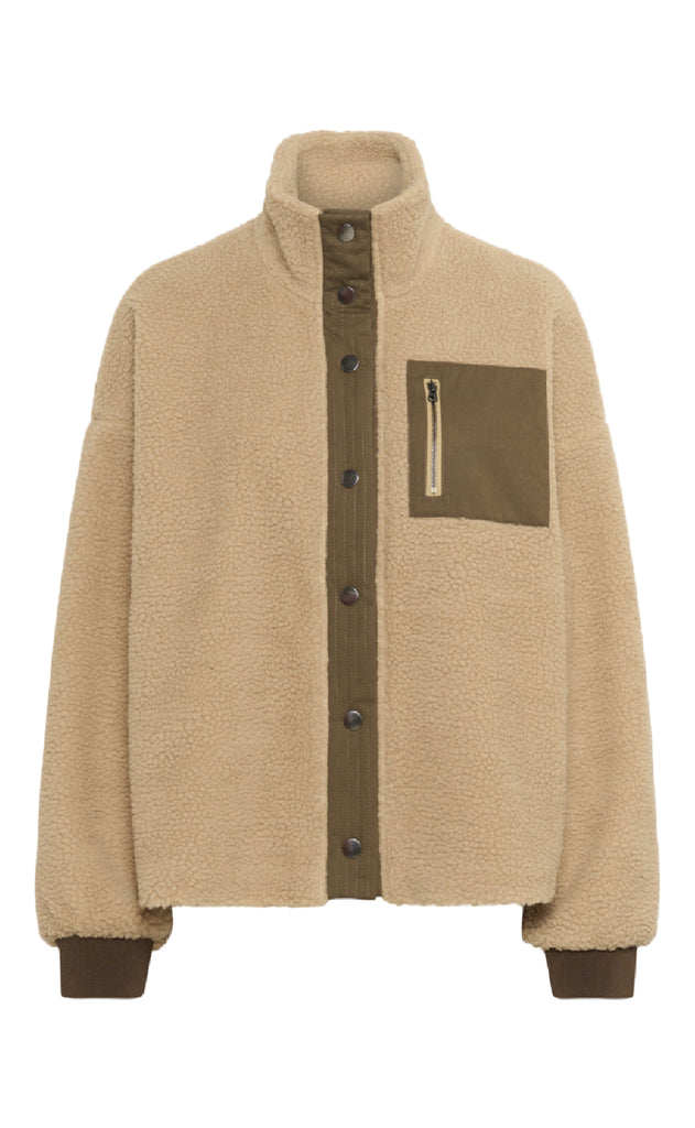 Culture Jakke - Tally Teddy - Nomad/Brown