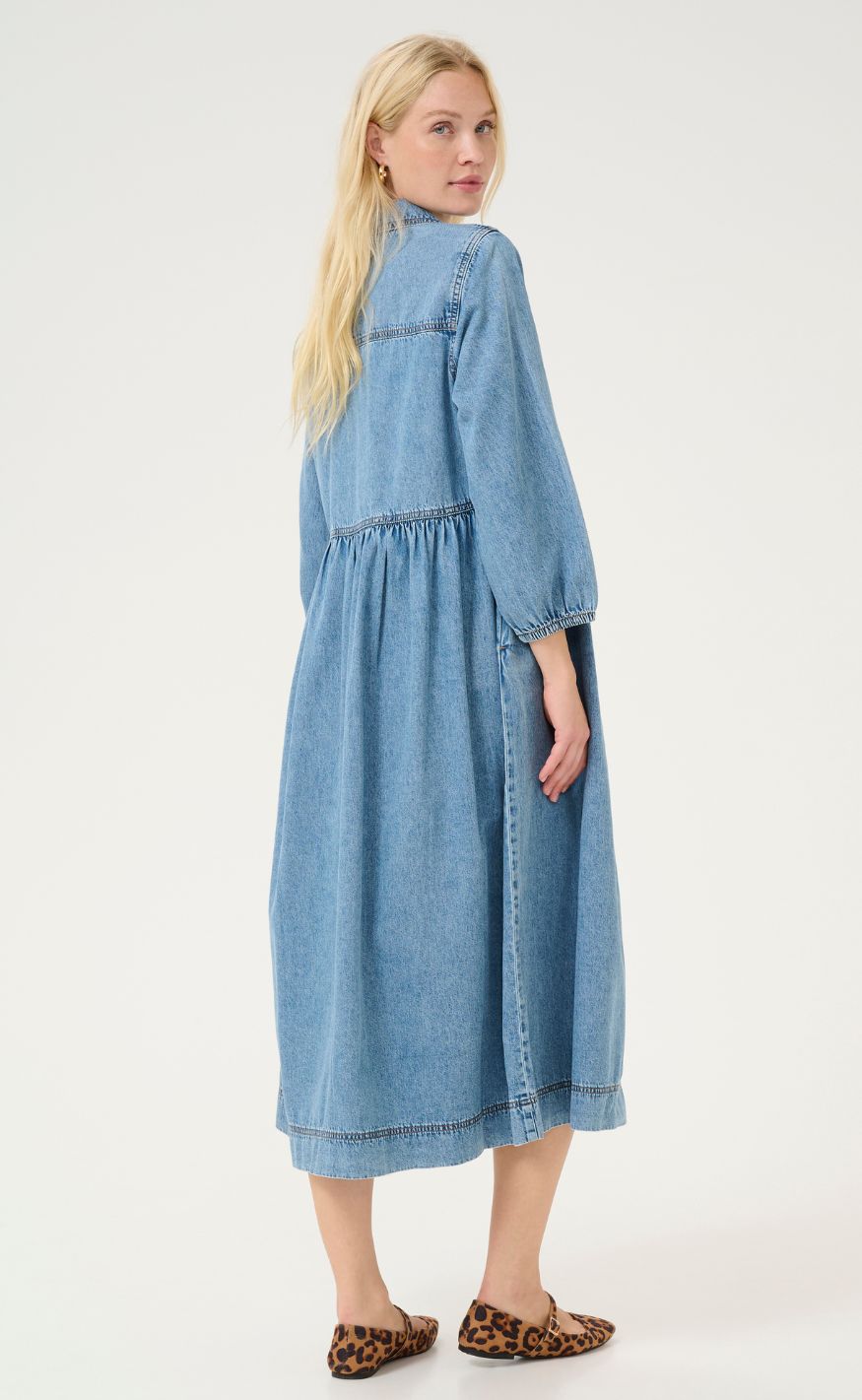 Culture Kjole - Adele Arpa - Blue Stone Wash
