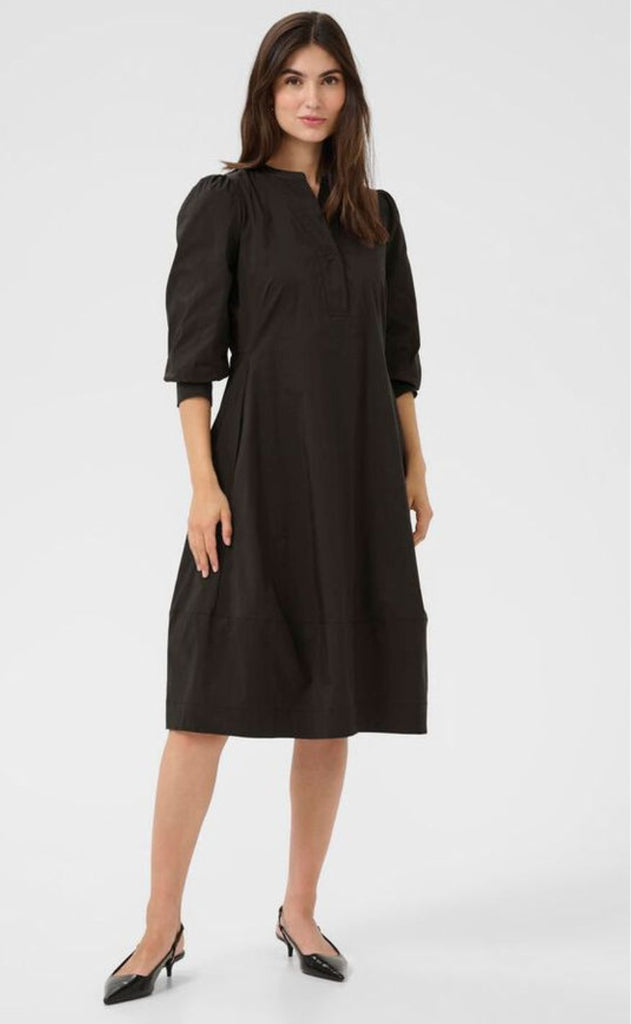 Culture Kjole - Antoinett 3/4 Rib - Demitasse