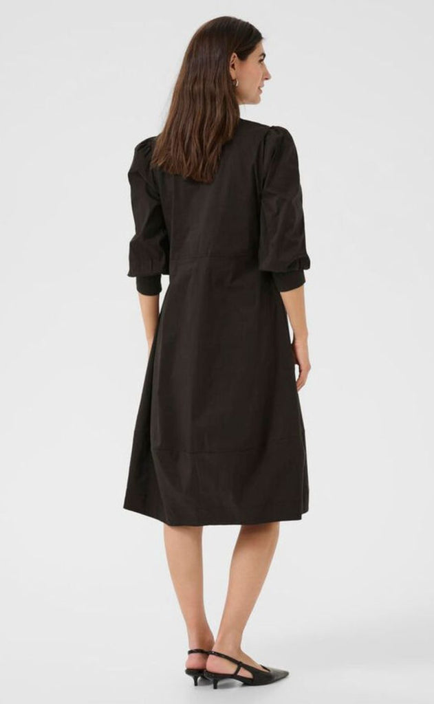 Culture Kjole - Antoinett 3/4 Rib - Demitasse