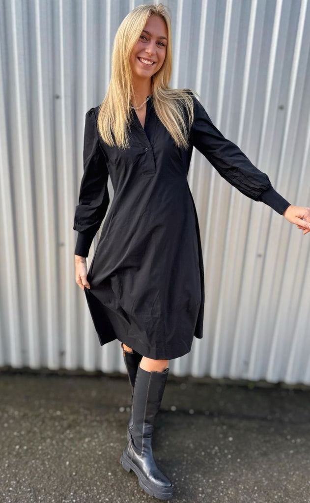 Culture Kjole - Antoinett Rib - Black