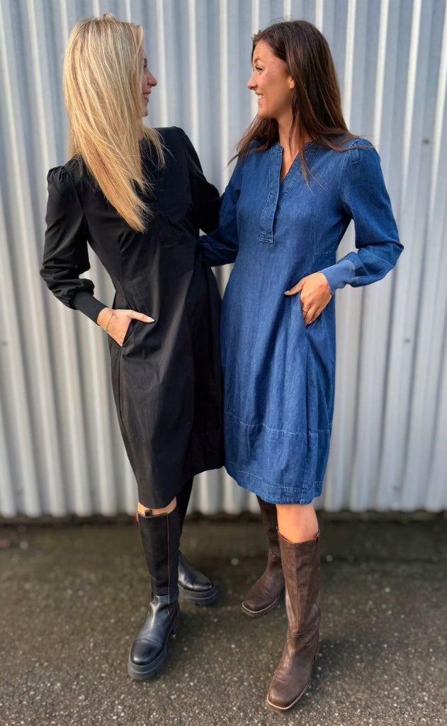 Culture Kjole - Antoinett Rib - Black