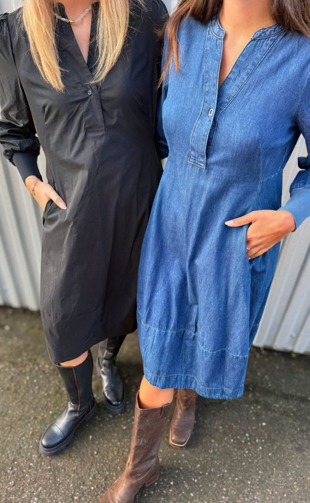 Culture Kjole - Antoinett Rib - Black