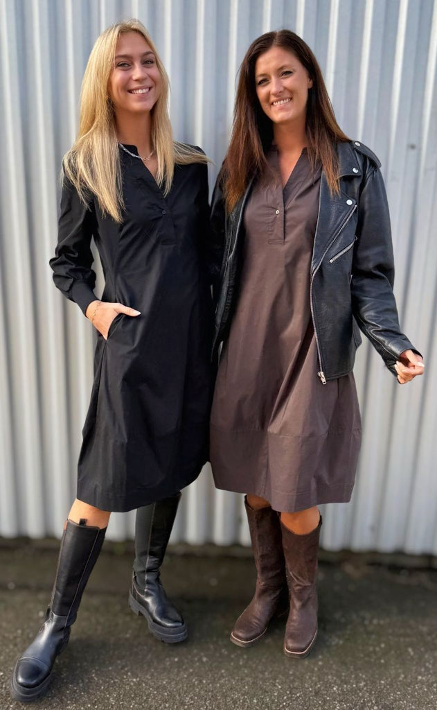 Culture Kjole - Antoinett Rib - Black