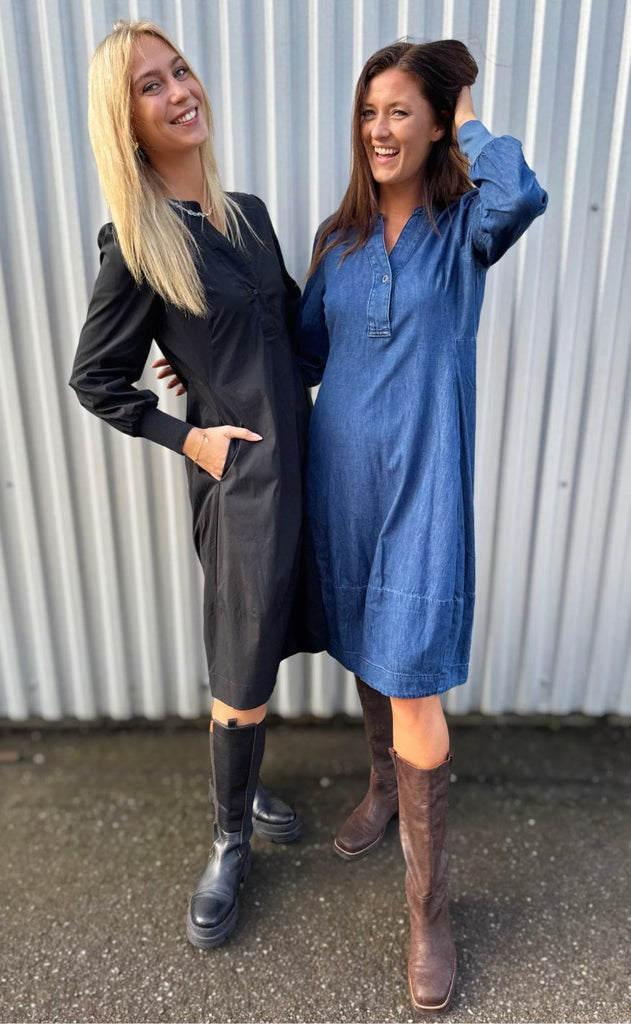 Culture Kjole - Antoinett Rib - Black