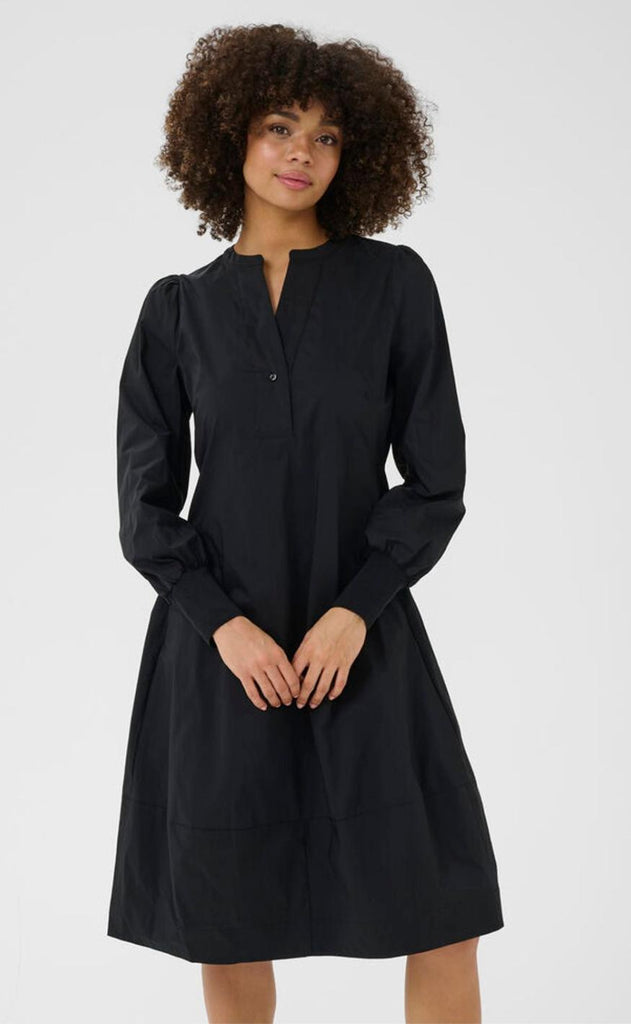 Culture Kjole - Antoinett Rib - Black