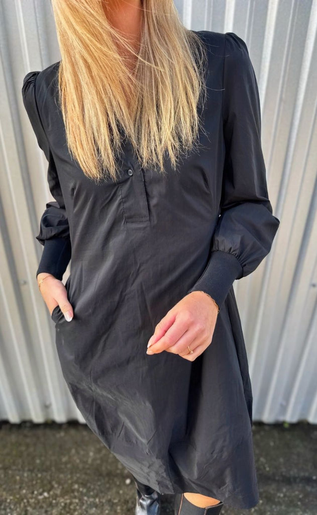 Culture Kjole - Antoinett Rib - Black