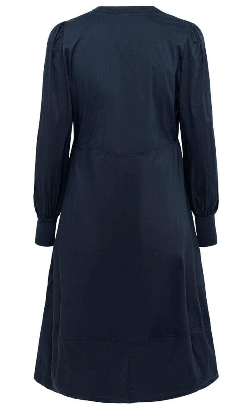 Culture Kjole - Antoinett Rib - Blue Iris