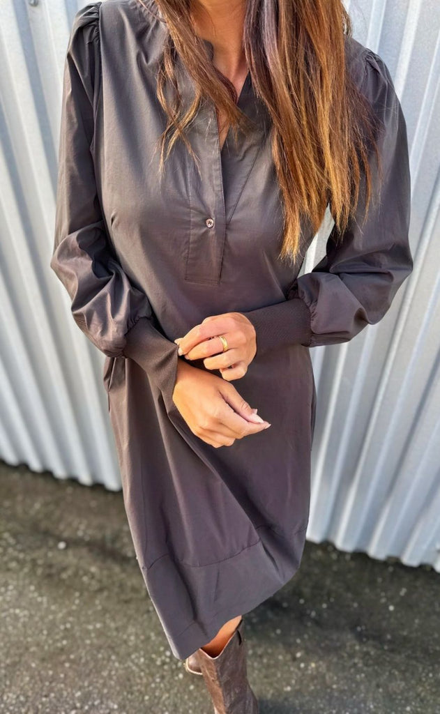 Culture Kjole - Antoinett Rib - Demitasse