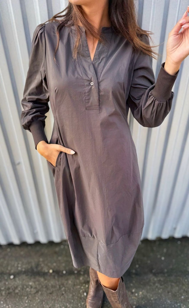 Culture Kjole - Antoinett Rib - Demitasse