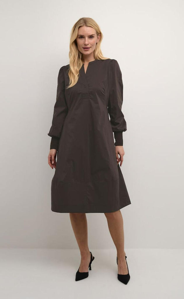 Culture Kjole - Antoinett Rib - Demitasse