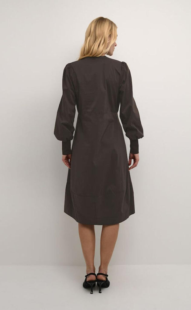 Culture Kjole - Antoinett Rib - Demitasse