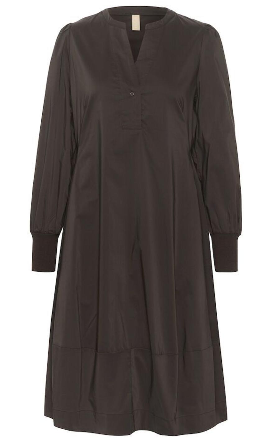 Culture Kjole - Antoinett Rib - Demitasse