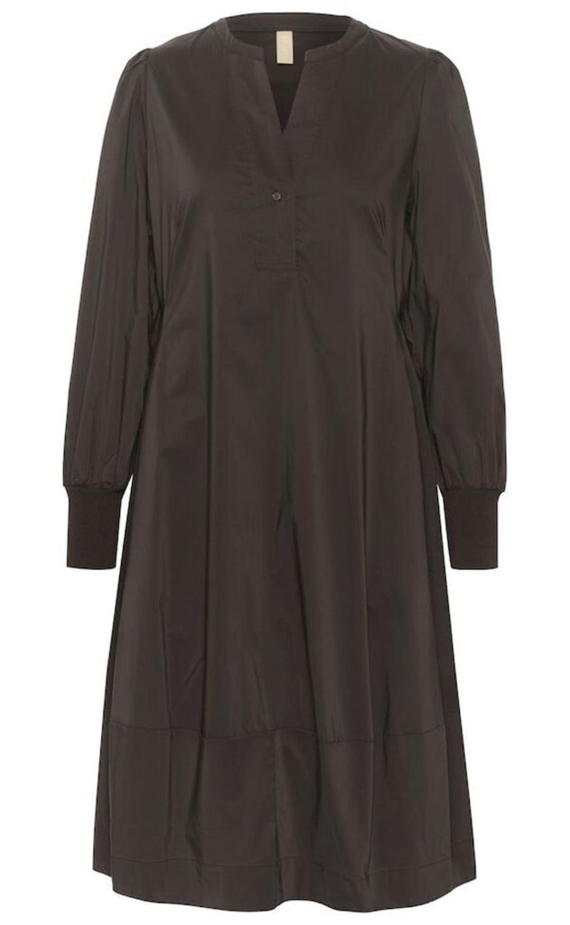 Culture Kjole - Antoinett Rib - Demitasse