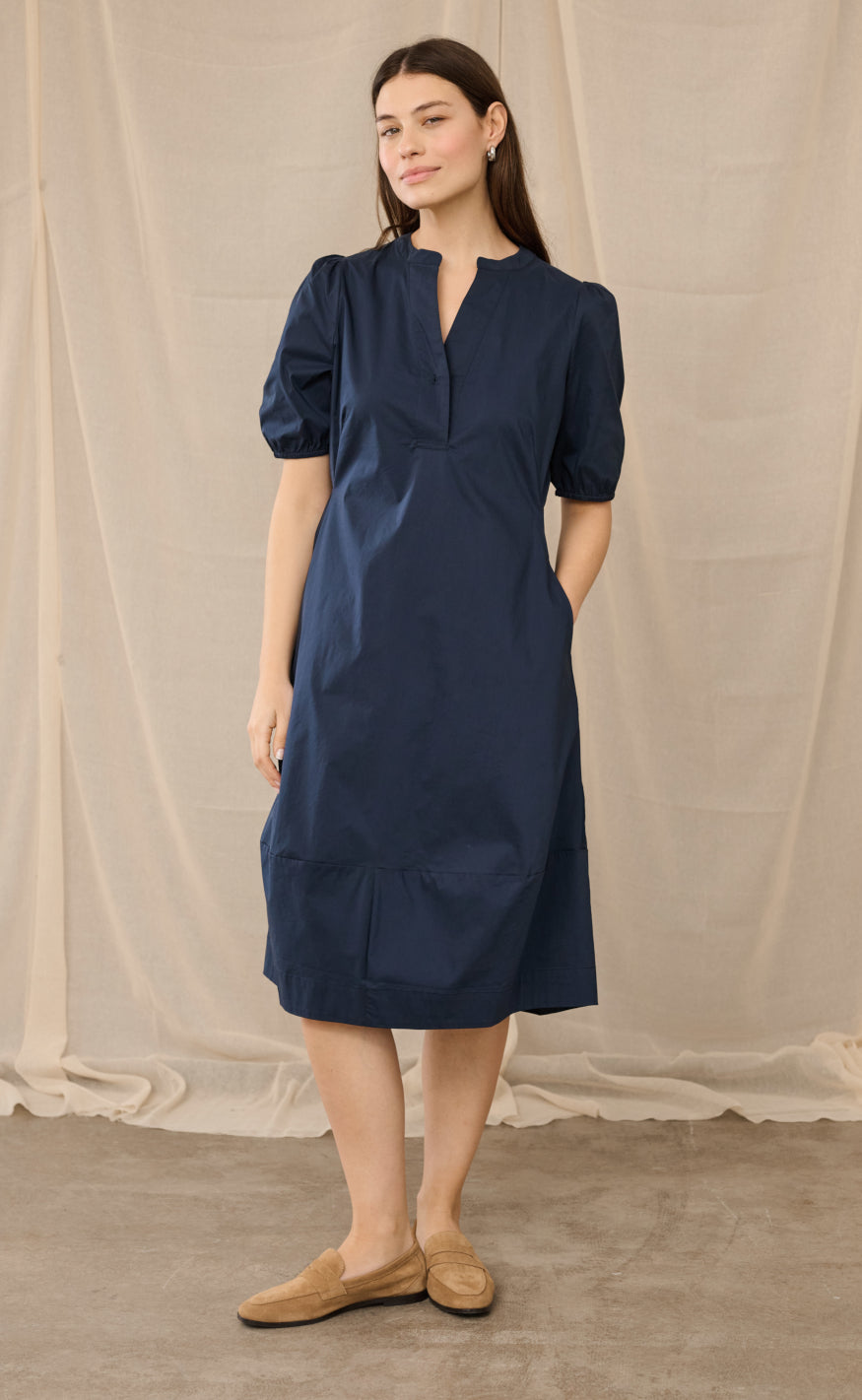 Culture Kjole - Antoinett SS - Blue Iris
