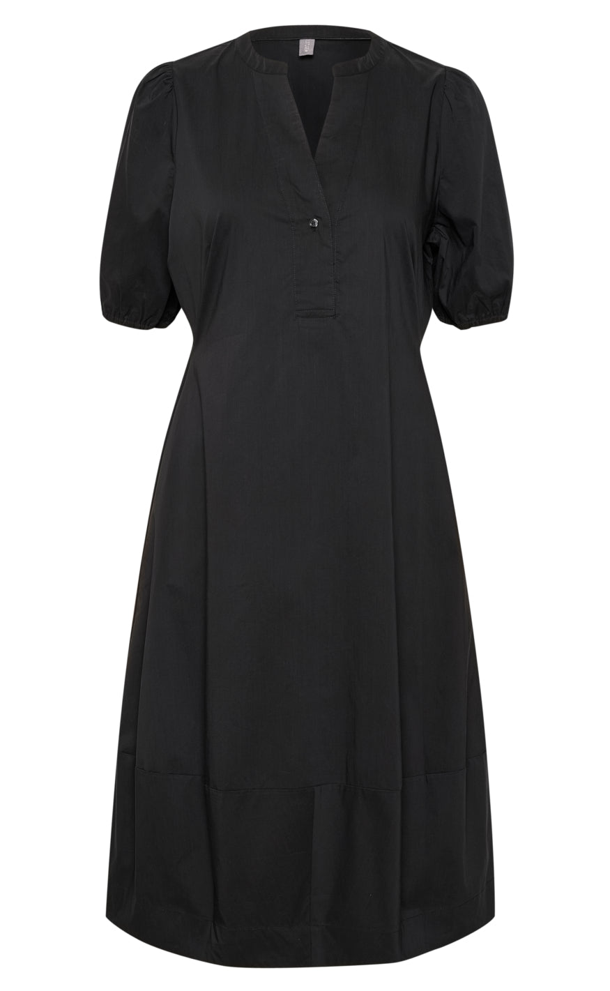 Culture Kjole - Antoinett SS Placket - Black