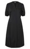 Culture Kjole - Antoinett SS Placket - Black