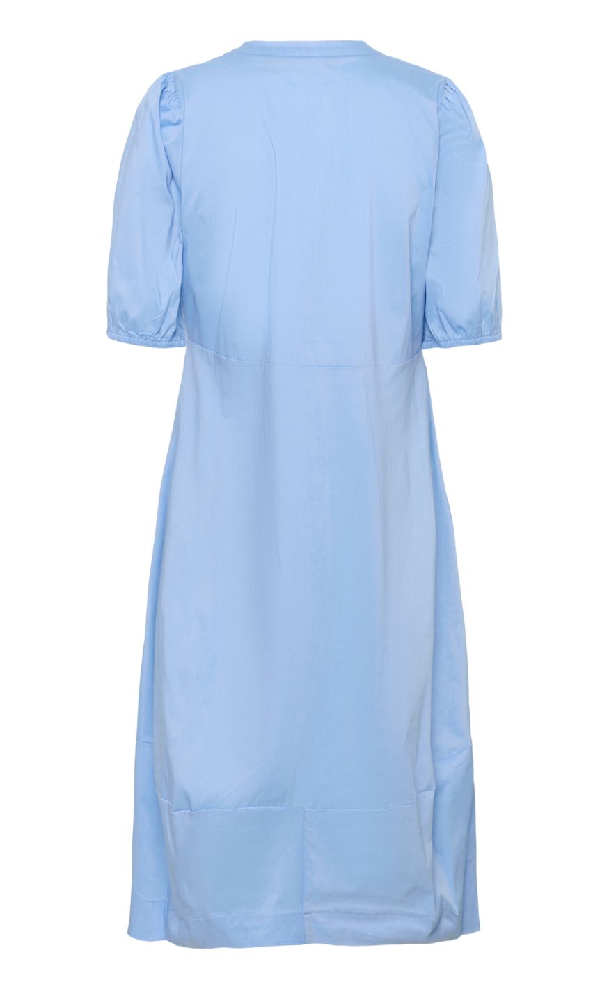 Culture Kjole - Antoinett SS Placket - Forever Blue
