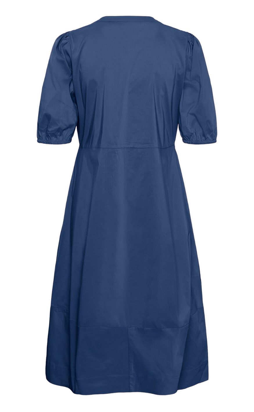 Culture Kjole - Antoinett SS Placket - True Navy