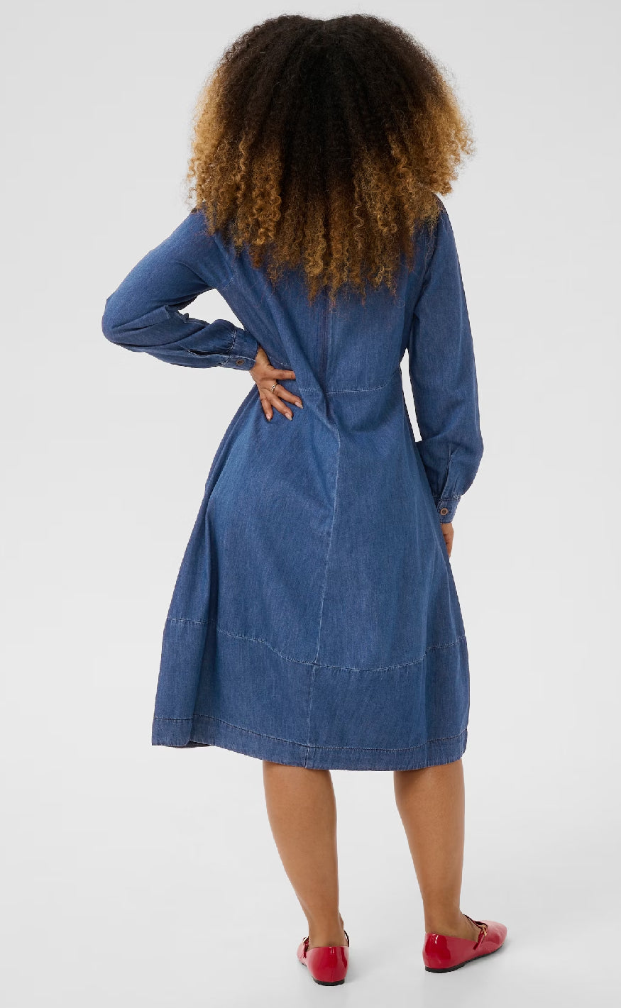 Culture Kjole - Arpa Antoinet - Dark Blue Wash