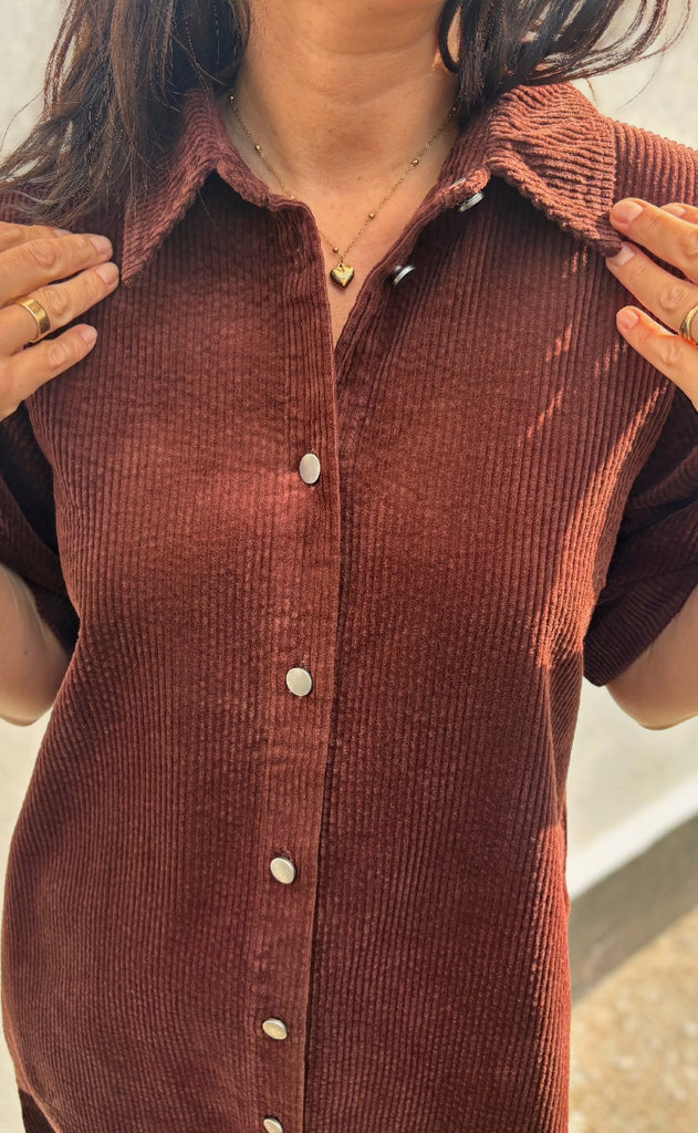 Culture Kjole - Baela Klay - Bitter Chocolate