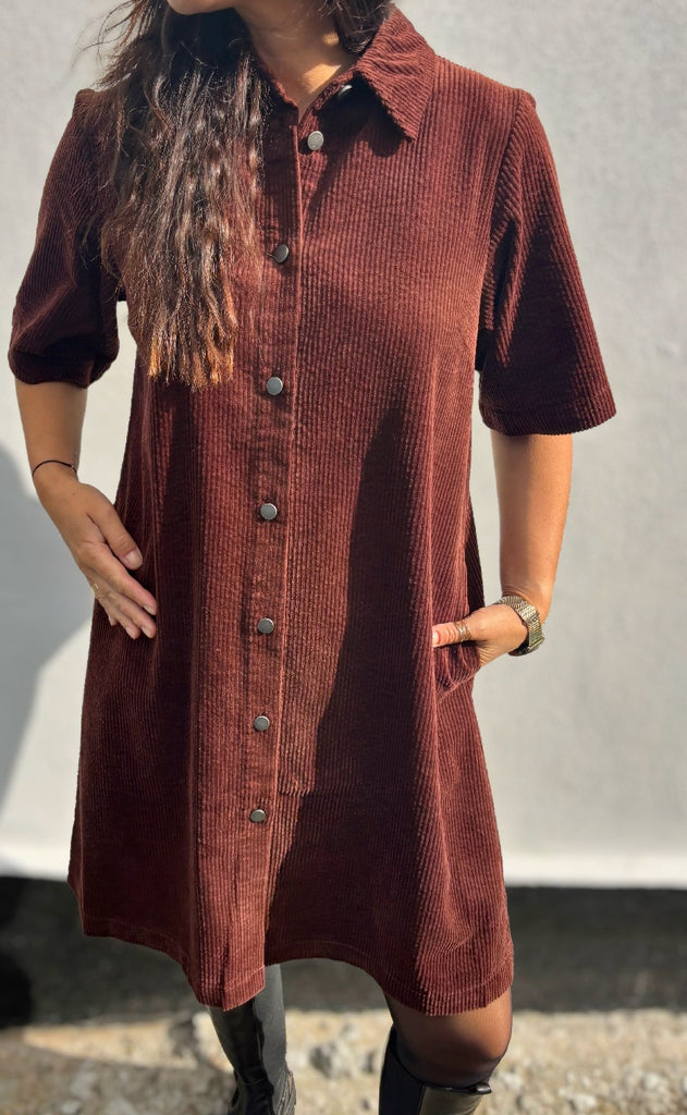 Culture Kjole - Baela Klay - Bitter Chocolate