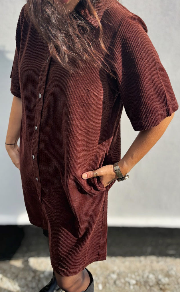 Culture Kjole - Baela Klay - Bitter Chocolate