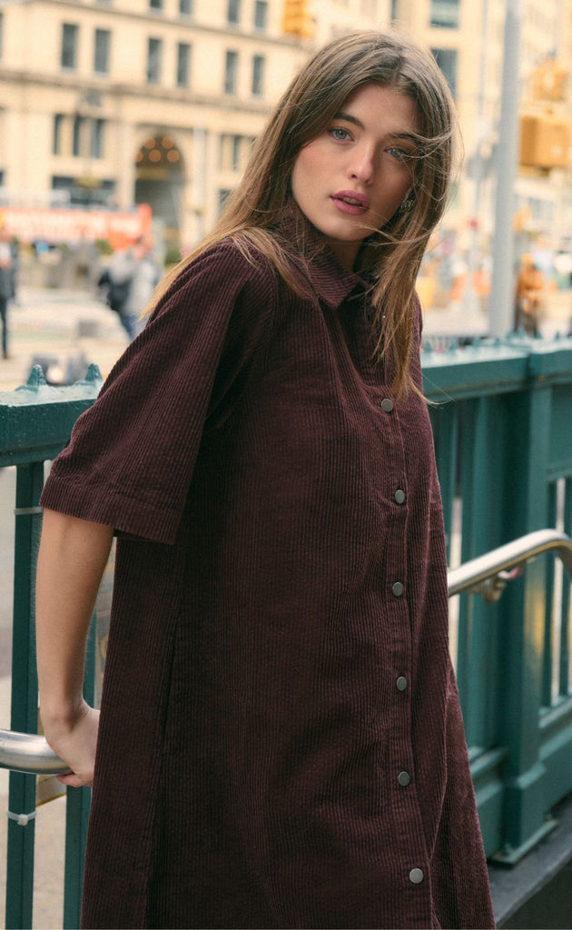 Culture Kjole - Baela Klay - Bitter Chocolate